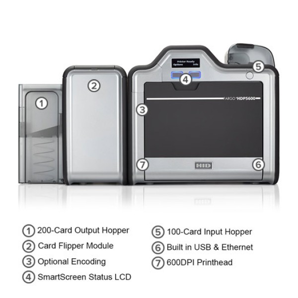 Impresora y codificadora de tarjetas de identificación FARGO® HDP5600